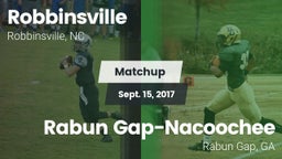 Matchup: Robbinsville vs. Rabun Gap-Nacoochee  2017