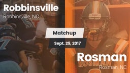 Matchup: Robbinsville vs. Rosman  2017
