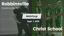 Matchup: Robbinsville vs. Christ School 2018