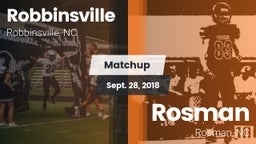 Matchup: Robbinsville vs. Rosman  2018