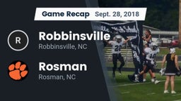 Recap: Robbinsville  vs. Rosman  2018