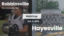 Matchup: Robbinsville vs. Hayesville 2019