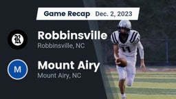 Recap: Robbinsville  vs. Mount Airy  2023