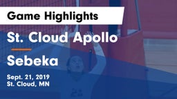 St. Cloud Apollo  vs Sebeka  Game Highlights - Sept. 21, 2019