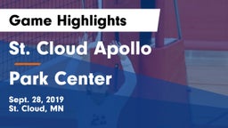 St. Cloud Apollo  vs Park Center Game Highlights - Sept. 28, 2019