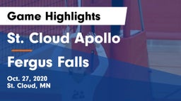 St. Cloud Apollo  vs Fergus Falls  Game Highlights - Oct. 27, 2020