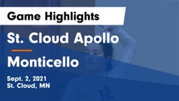 St. Cloud Apollo  vs Monticello  Game Highlights - Sept. 2, 2021