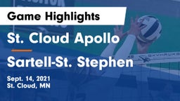 St. Cloud Apollo  vs Sartell-St. Stephen  Game Highlights - Sept. 14, 2021