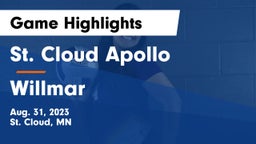 St. Cloud Apollo  vs Willmar  Game Highlights - Aug. 31, 2023