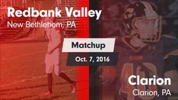 Matchup: Redbank Valley vs. Clarion  2016