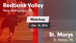 Matchup: Redbank Valley vs. St. Marys  2016