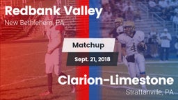 Matchup: Redbank Valley vs. Clarion-Limestone  2018