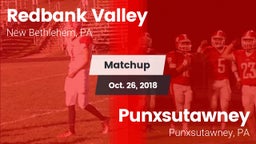 Matchup: Redbank Valley vs. Punxsutawney  2018