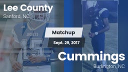 Matchup: Lee vs. Cummings  2017