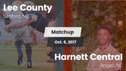 Matchup: Lee vs. Harnett Central  2017