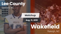 Matchup: Lee vs. Wakefield  2018