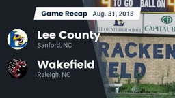 Recap: Lee County  vs. Wakefield  2018