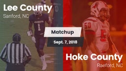 Matchup: Lee vs. Hoke County  2018