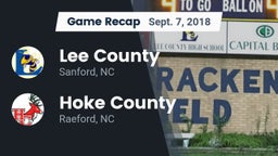 Recap: Lee County  vs. Hoke County  2018