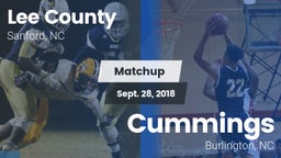 Matchup: Lee vs. Cummings  2018