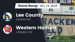 Recap: Lee County  vs. Western Harnett  2018