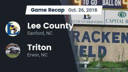Recap: Lee County  vs. Triton  2018