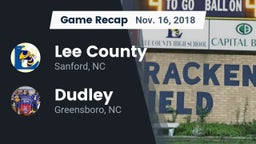 Recap: Lee County  vs. Dudley  2018