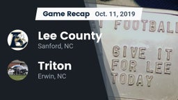 Recap: Lee County  vs. Triton  2019
