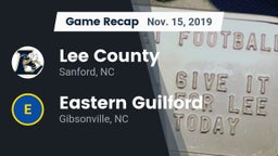 Recap: Lee County  vs. Eastern Guilford  2019