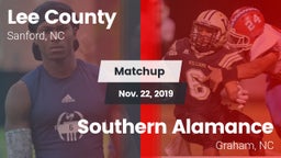 Matchup: Lee vs. Southern Alamance  2019