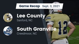 Recap: Lee County  vs. South Granville  2021