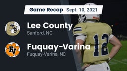 Recap: Lee County  vs. Fuquay-Varina  2021