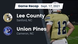 Recap: Lee County  vs. Union Pines  2021