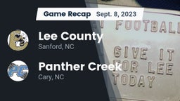 Recap: Lee County  vs. Panther Creek  2023