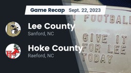 Recap: Lee County  vs. Hoke County  2023