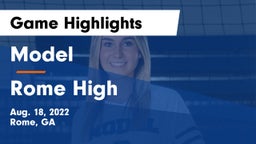 Model  vs Rome High Game Highlights - Aug. 18, 2022