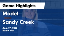 Model  vs Sandy Creek  Game Highlights - Aug. 27, 2022