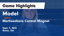 Model  vs Murfreesboro Central Magnet Game Highlights - Sept. 9, 2023
