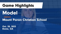 Model  vs Mount Paran Christian School Game Highlights - Oct. 28, 2023