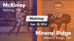 Matchup: McKinley vs. Mineral Ridge  2016