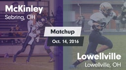 Matchup: McKinley vs. Lowellville  2016