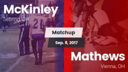 Matchup: McKinley vs. Mathews  2017