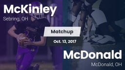 Matchup: McKinley vs. McDonald  2017