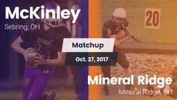 Matchup: McKinley vs. Mineral Ridge  2017