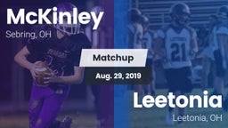 Matchup: McKinley vs. Leetonia  2019