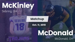 Matchup: McKinley vs. McDonald  2019