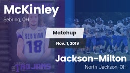 Matchup: McKinley vs. Jackson-Milton  2019