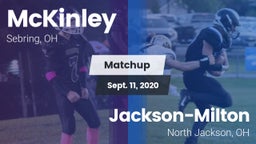 Matchup: McKinley vs. Jackson-Milton  2020