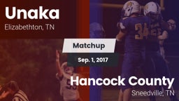 Matchup: Unaka vs. Hancock County  2017
