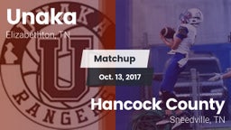 Matchup: Unaka vs. Hancock County  2017